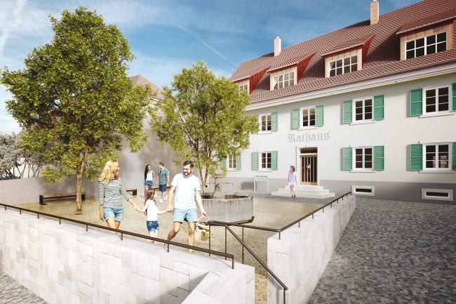 Platzgestaltung Rathaus Biengen