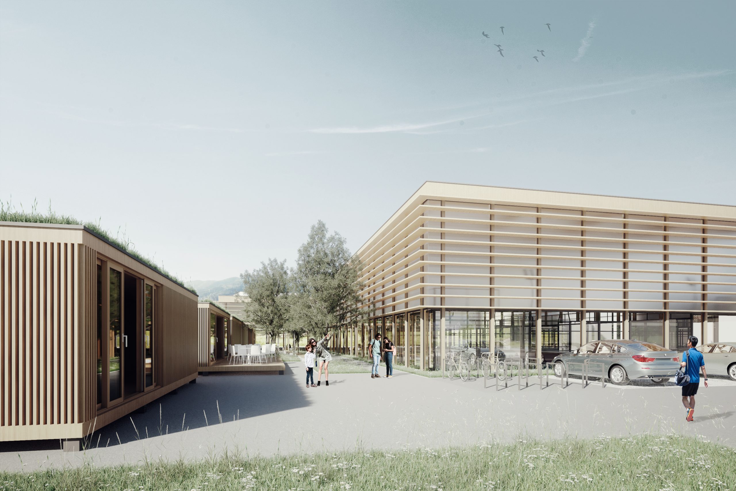 Padel und Cart-Halle Konzept, Freiburg