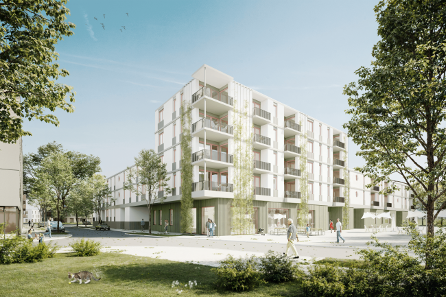Wettbewerb Mehrfamilienwohnhaus Lehen Zinklern